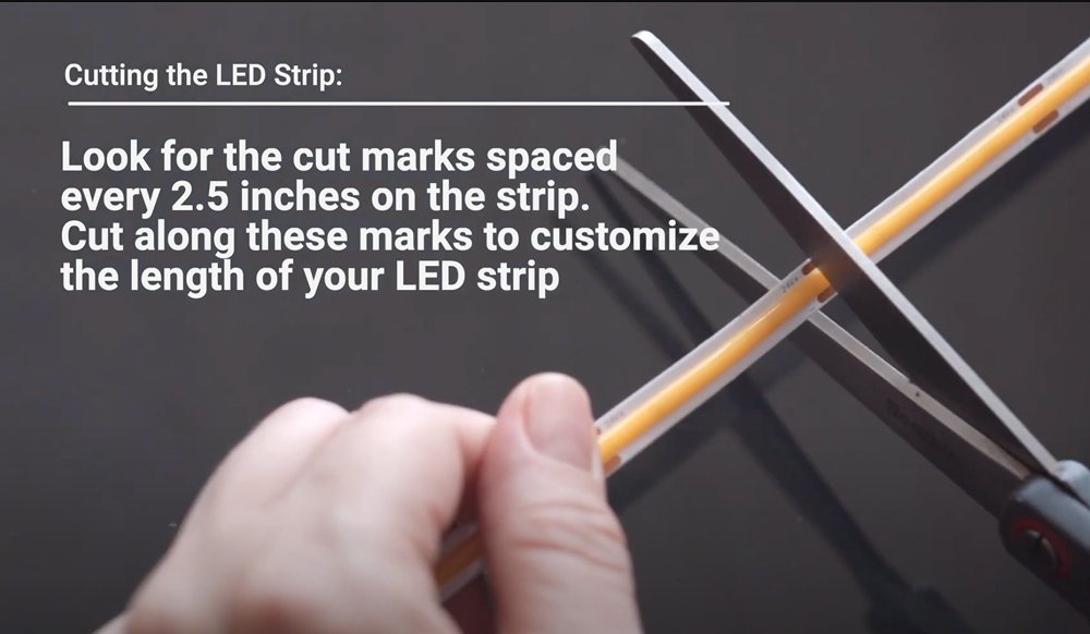 Measure and Cut LED Strip Lights