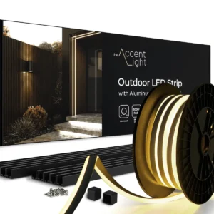 Outdoor LED Strip Light Kit for Exterior Slat Wall