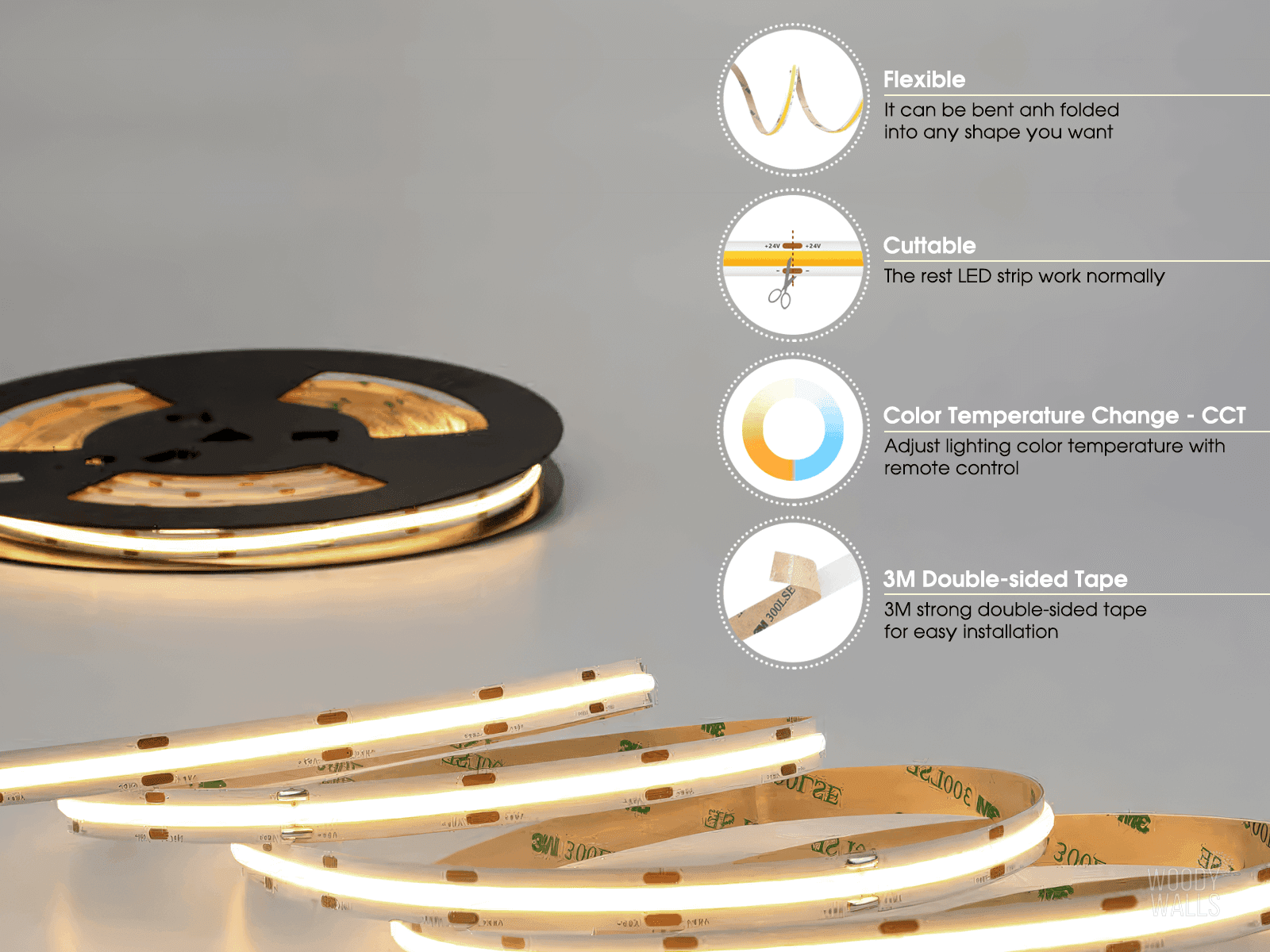 how to cut LED strip lights