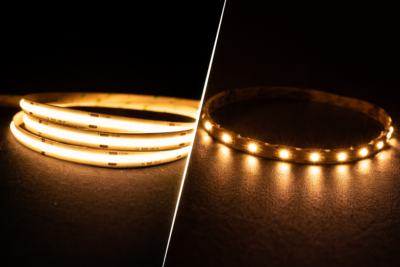 COB vs SMD LED strips comparison